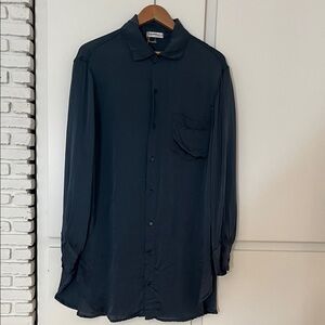 CP Shades. Steel blue/gray 100% silk ‘Marella’. New w tags. Size XS